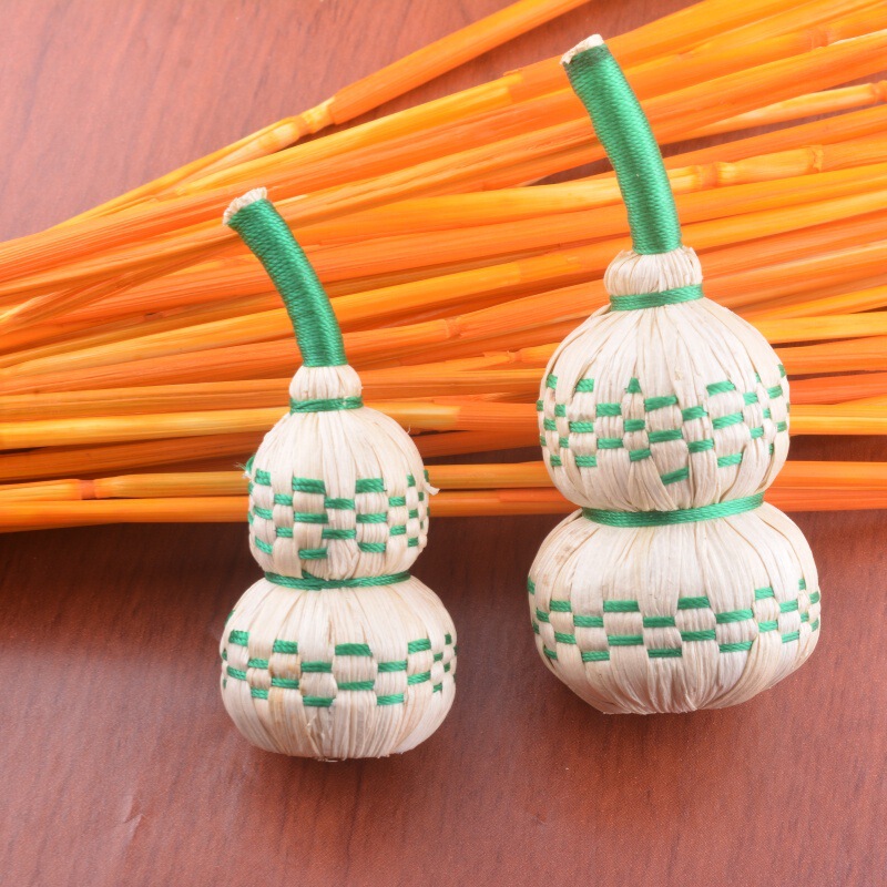 2026 Dragon Boat Festival Hand-Woven Gourd Ornaments for Decoration, Door Hangings, Festive Supplies, Dragon Boat Festival Broom