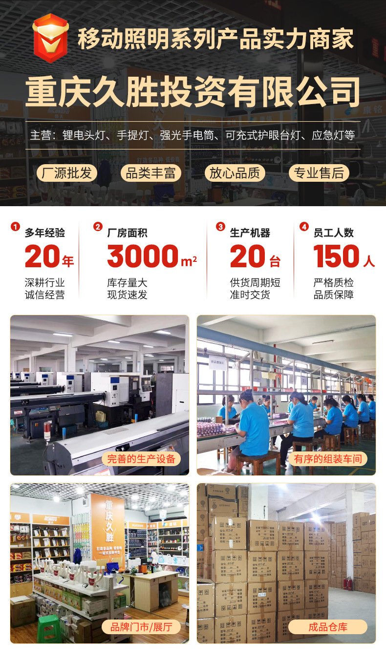 High-Power Flashlight, Strong Light, Long Battery Life, Rechargeable, Children's Home, Outdoor, Small, Portable, Super Bright Wholesale
