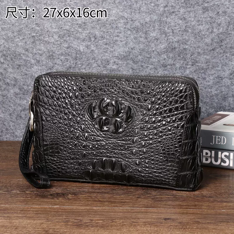 Small clutch bag with zipper, hand loop bag, capacious wallet