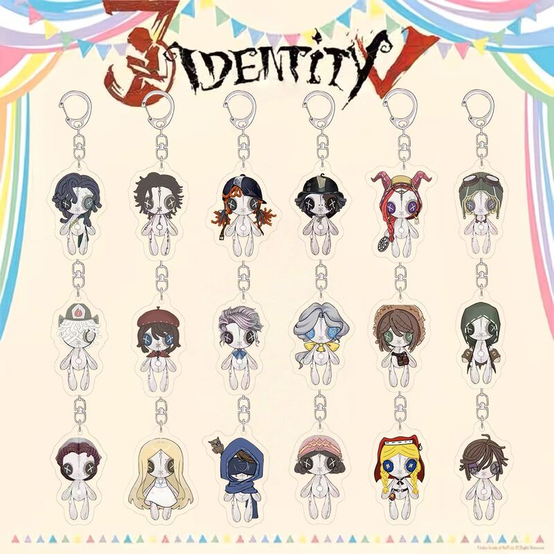 Identity V merchandise keychain Prisoner, Prophet, Anonymous Puppet series emoji acrylic backpack pendant