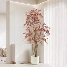 仿真绿植植物南天竹高级轻奢盆栽仿生装饰室内客厅大型落地式摆件