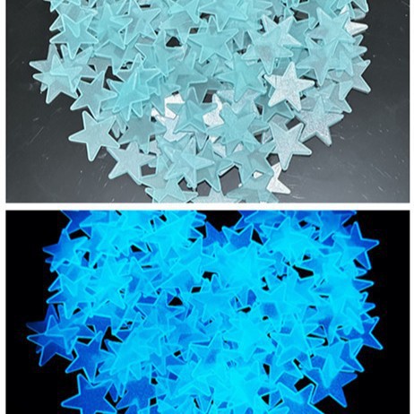 Estrellas nocturnas, luna, pared luminosa pegada a la Sala de estar del dormitorio, decoración de la pared de la fiesta, pegatinas fluorescentes de distribución transfronteriza