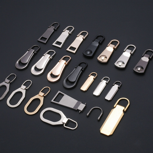 Factory direct sales alloy No. 3 No. 5 pull tab jacket coat metal pull head luggage backpack shoes universal zipper puller
