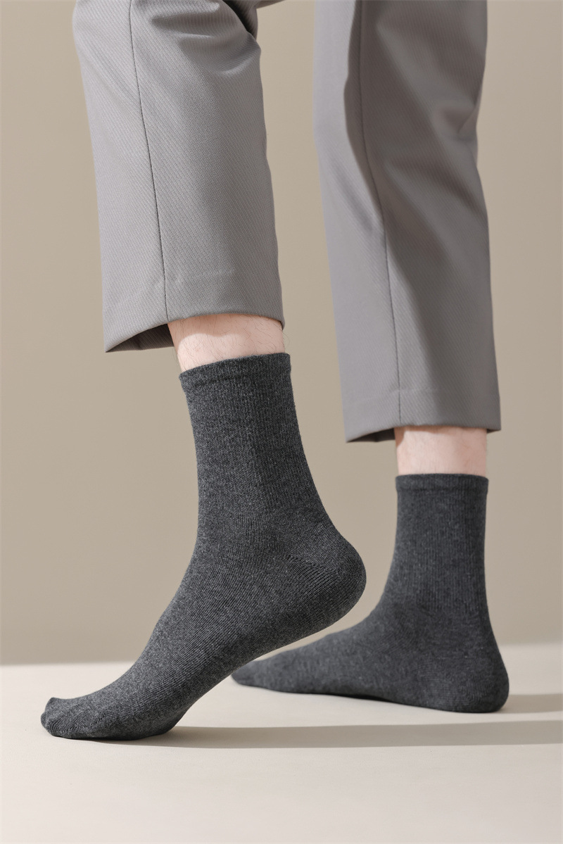 Calze crew da uomo in cotone traspirante morbide ed elastiche_voghion.com