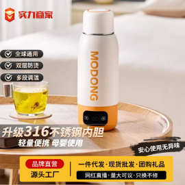 110V/220伏电热烧水水杯大容量旅行便携烧水壶加热保温恒温杯