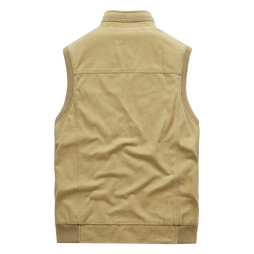 Жилет с несколькими карманами, мужской весенне-осенний хлопковый повседневный мужской жилет, Свободный жилет, рыболовный жилет, пальто 1807