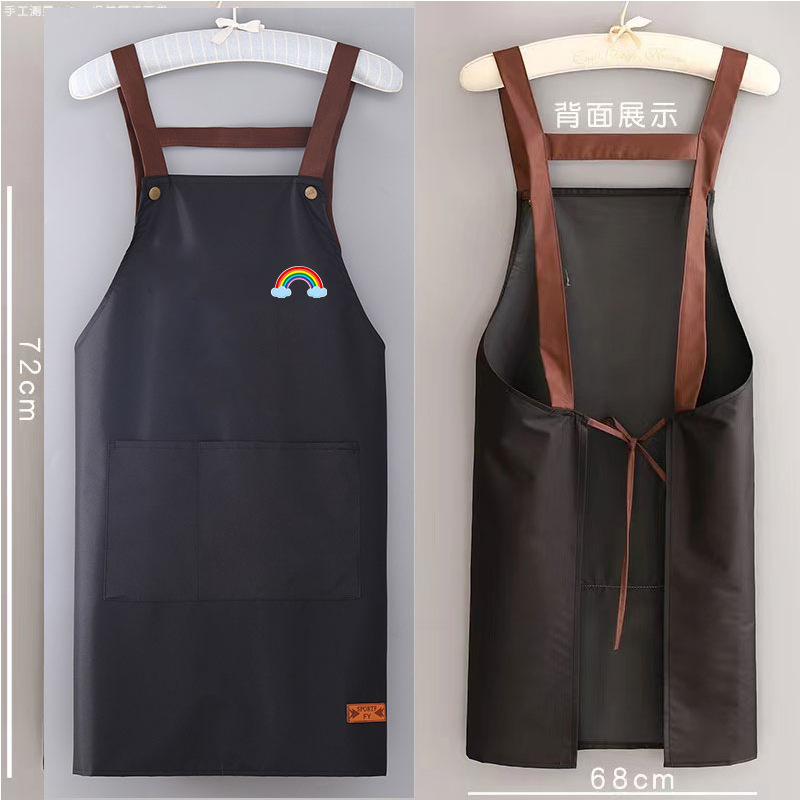 メーカー卸売家庭用キッチンエプロン男性と女性のための防水および耐油オイルペイントルーム作業エプロンマニキュア大人のレストラン作業服|undefined