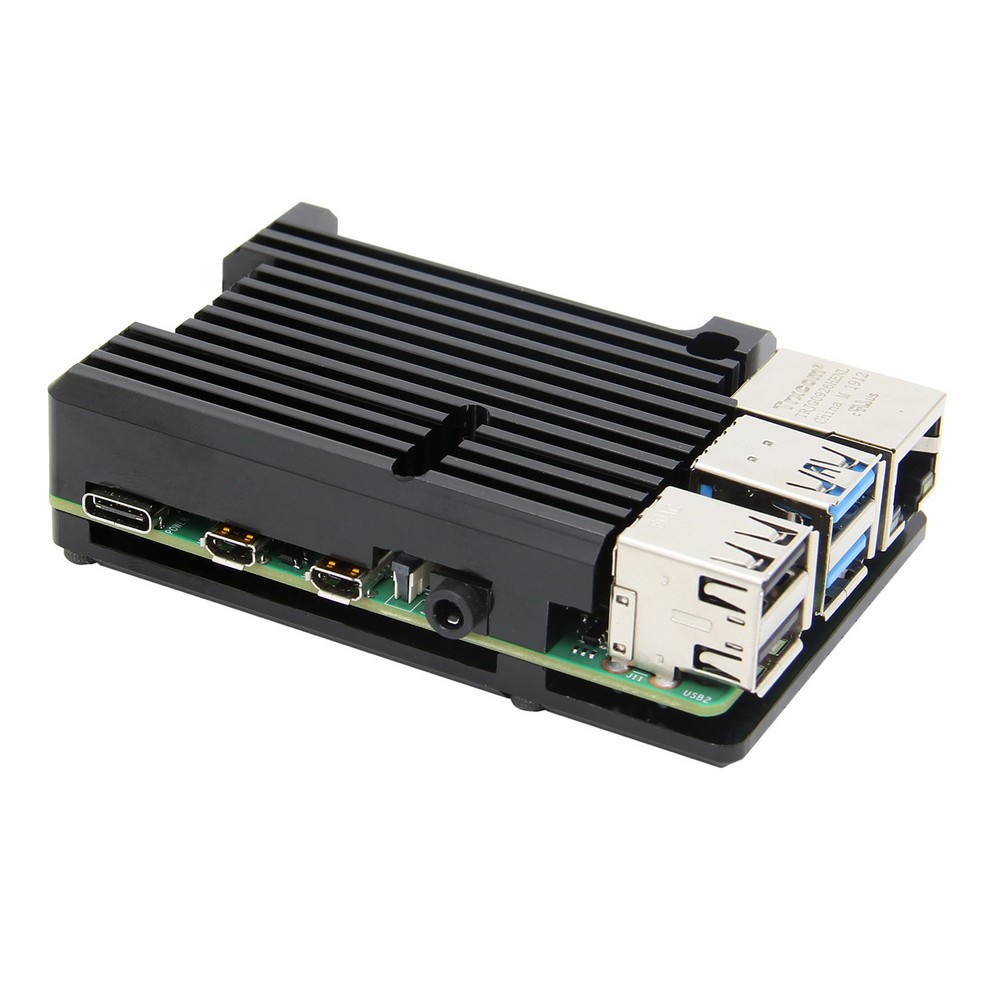 Металлический корпус Raspberry Pi 4-го поколения, алюминиевый короб для Raspberry Pi 4-го поколения B+, охлаждающая крышка/кейс