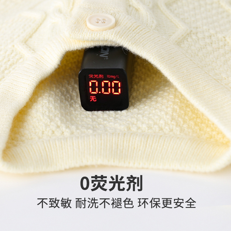 Simple doble capa engrosada bebé mono clase un cálido color sólido primavera y otoño recién nacido mono bebé Outwear