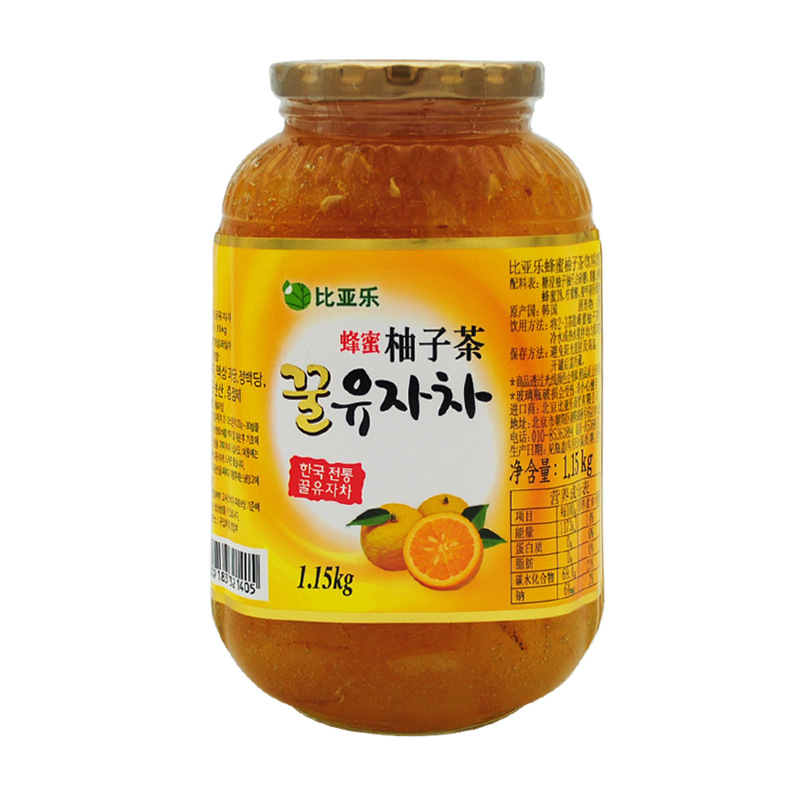 Flavored Beverage Jam Biyalu Honey Pomelo Tea 1150g Single Bottle
