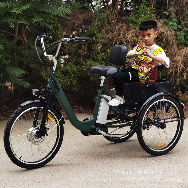 Electric three-wheeled bike