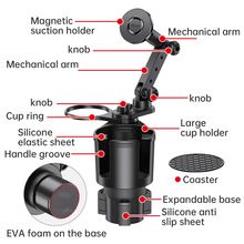 新款汽车杯架扩展器车载水杯支架水杯架多功能饮料架置物架手机架