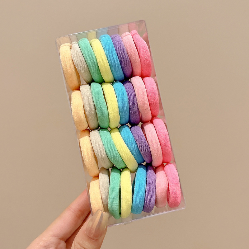 Cuerda para el cabello de color café simple y versátil, cola de caballo alta para mujer, cuerda para la cabeza, banda de goma elástica y duradera, lazo para el cabello de bola para adultos