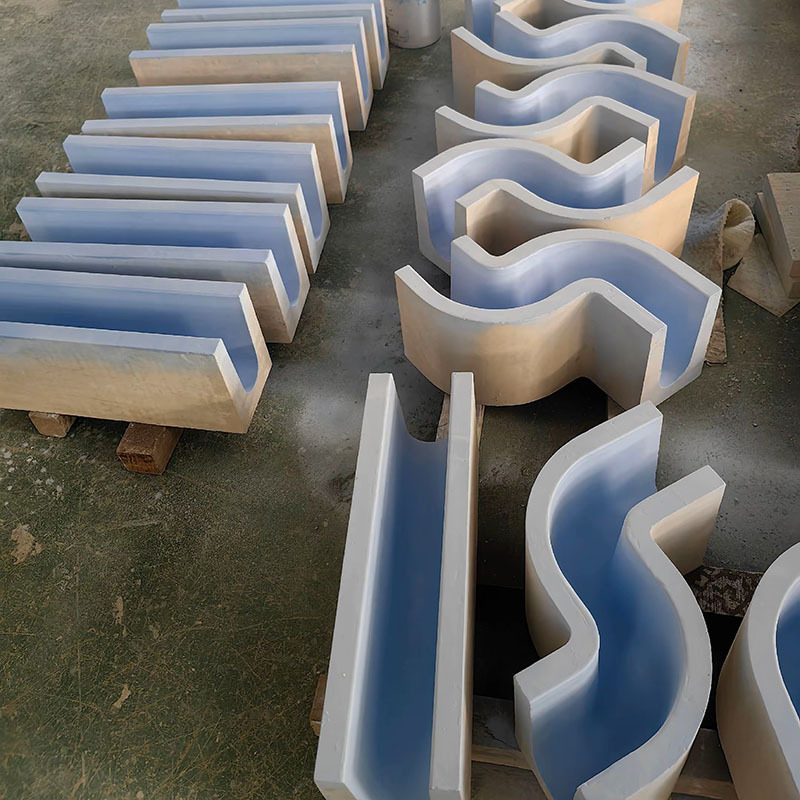 工厂定制熔铝炉流槽 耐火材料预制件铝水处理流槽 铝铸造铝水流槽