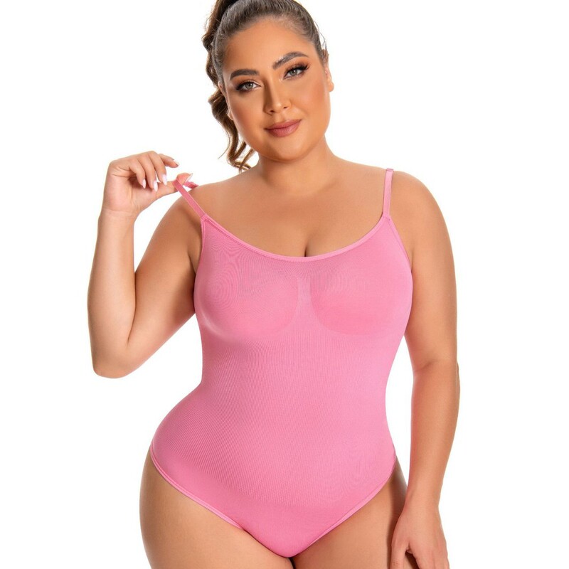 Cross-Border Hot-Selling Multi-Color One-Piece Waist-Shaping Thong, Breast-Supporting and Tummy-Tightening Jumpsuit, Large Size European and American