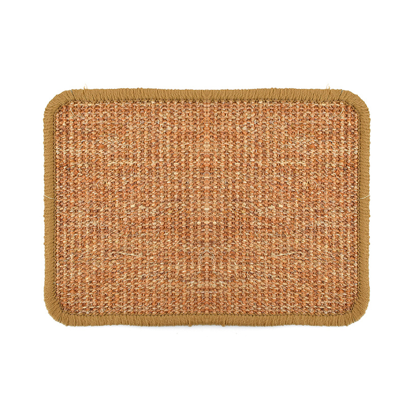 En stock al azar de sisal gato rascarse almohadilla de algodón de tela sisal estera de bloqueo estera de mascota sofá almohadilla protectora entrega rápida