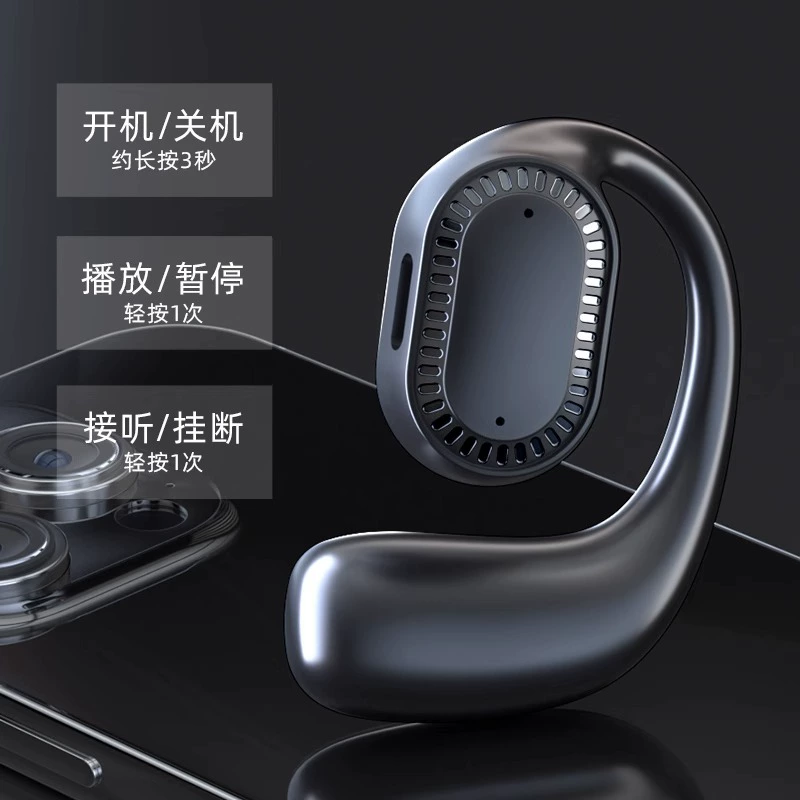 Кроссбордер беспроводной односторонний Bluetooth-гарнитура с большой мощностью без входа в уши для бега и вождения наушники Bluetooth 5.3