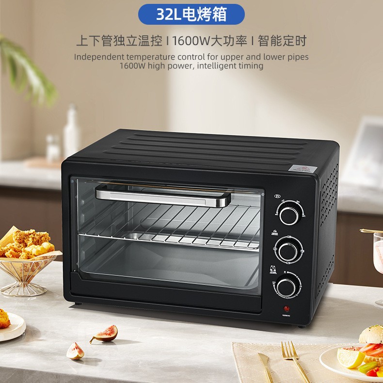 Foreign Trade Large Capacity 32L Multifunctional Electric Oven Electric Oven Cross-Border Export Source Factory Direct Sales