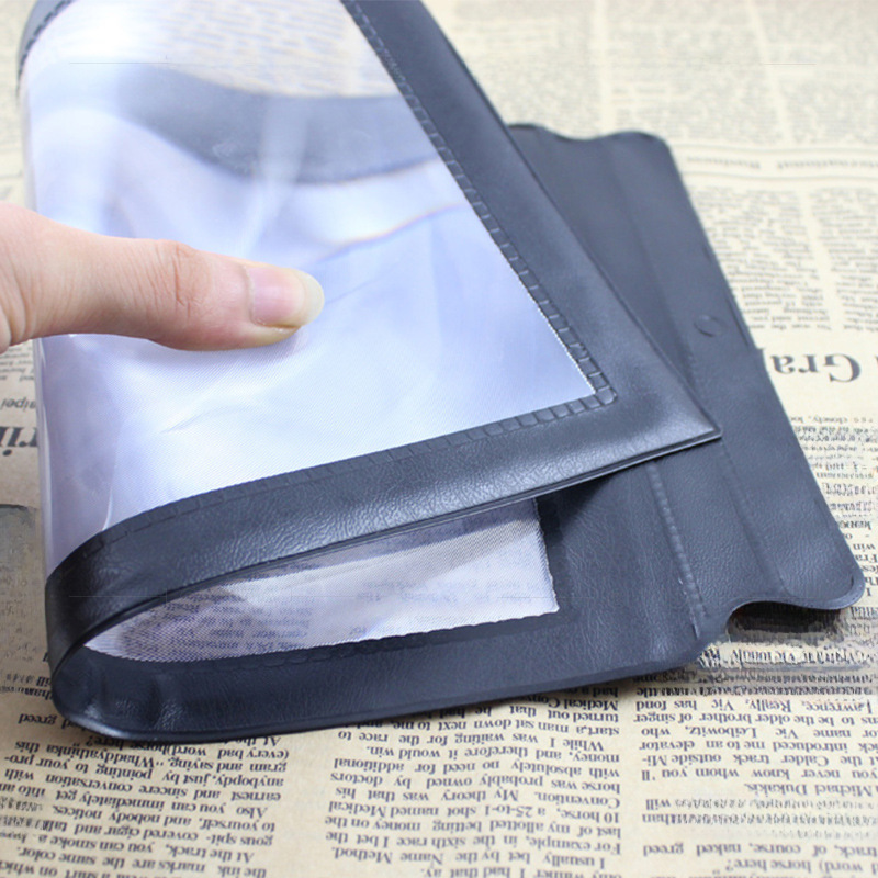 Ultra thin polyurethane magnifying glass for business cards