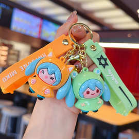 卡通灵动创想初音未来下雨天系列钥匙扣链挂件动漫周边电玩城礼品