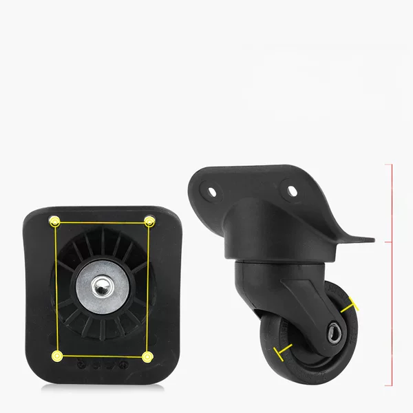 Luggage accessories wheel trolley case luggage case universal wheel bag caster luggage disassembly wheel repair accessories manufacturer