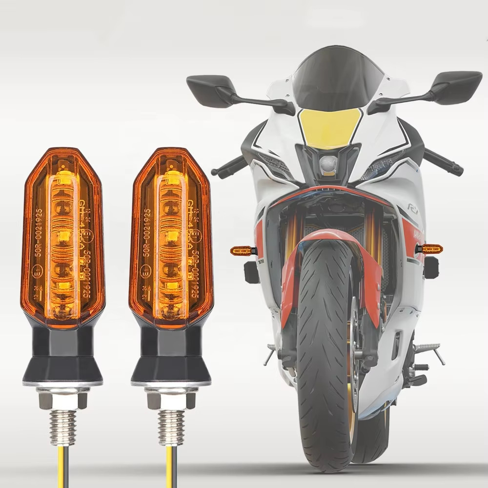 Aplicable Honda Suzuki Kawasaki Yamaha motocicleta 3LED luz de señal de giro flash