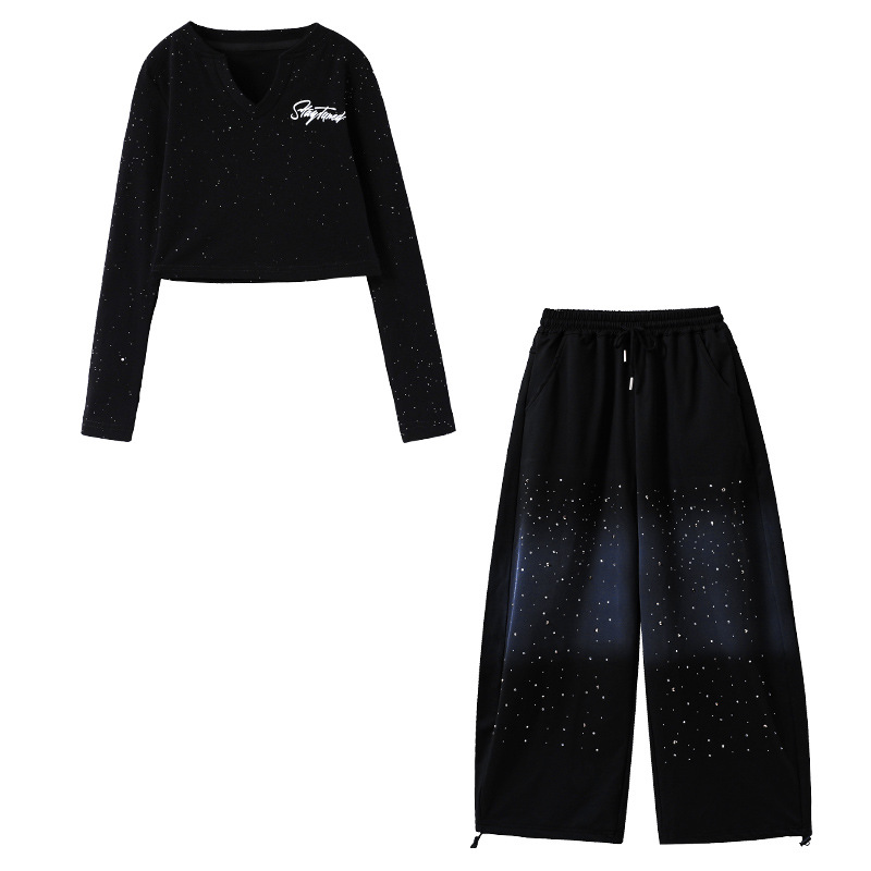 Trajes de jazz para chicas chicas de moda para chicas de moda para niños de baile callejero trajes de espectáculo de Año Nuevo para niños