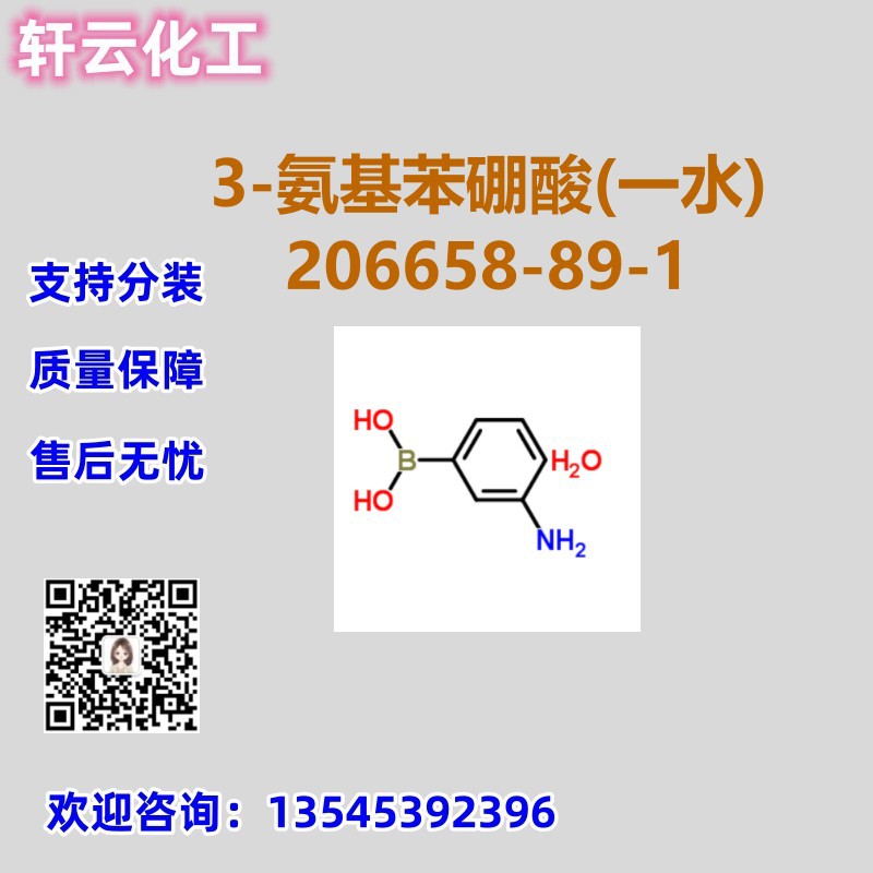 3-氨基苯硼酸(一水) CAS 206658-89-1 品质保证 售后无忧 可分装