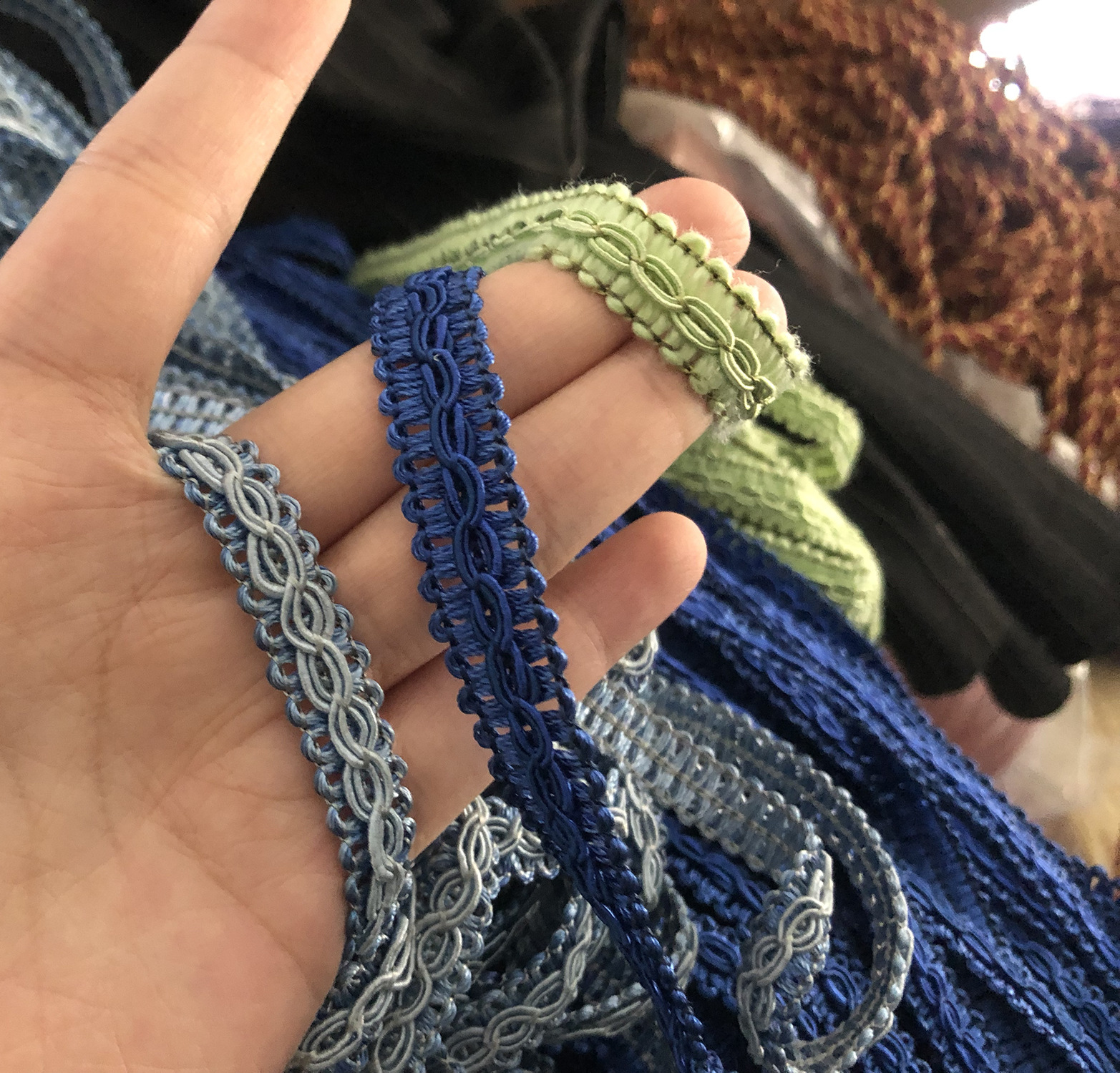 八字边小边 服饰花边织带 箱包带 沙发织带 家纺家居装饰辅料批发