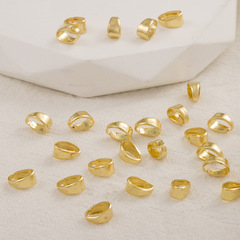 銅鍍真金18k瓜子扣包金保色銅鍍真金珠寶扣diy飾品配件項鍊吊墜扣