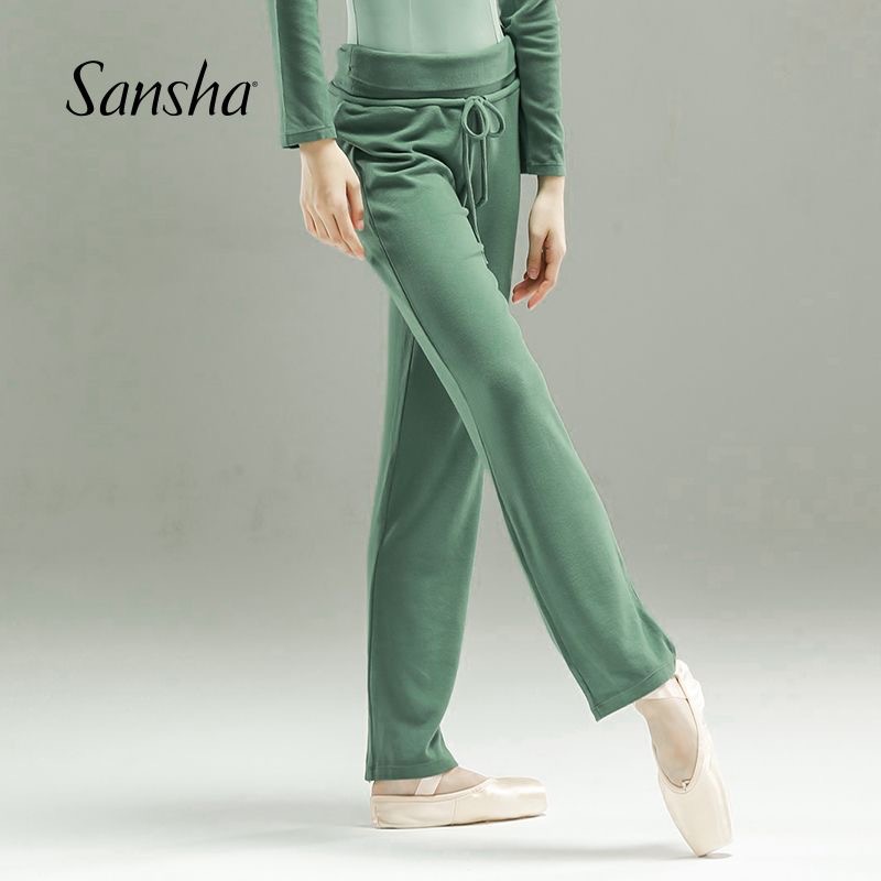 Sansha French Sansha Ballet Practice Pants Women's Autumn and Winter Dance Warm Pants Warm-Up Pants Thick Straight