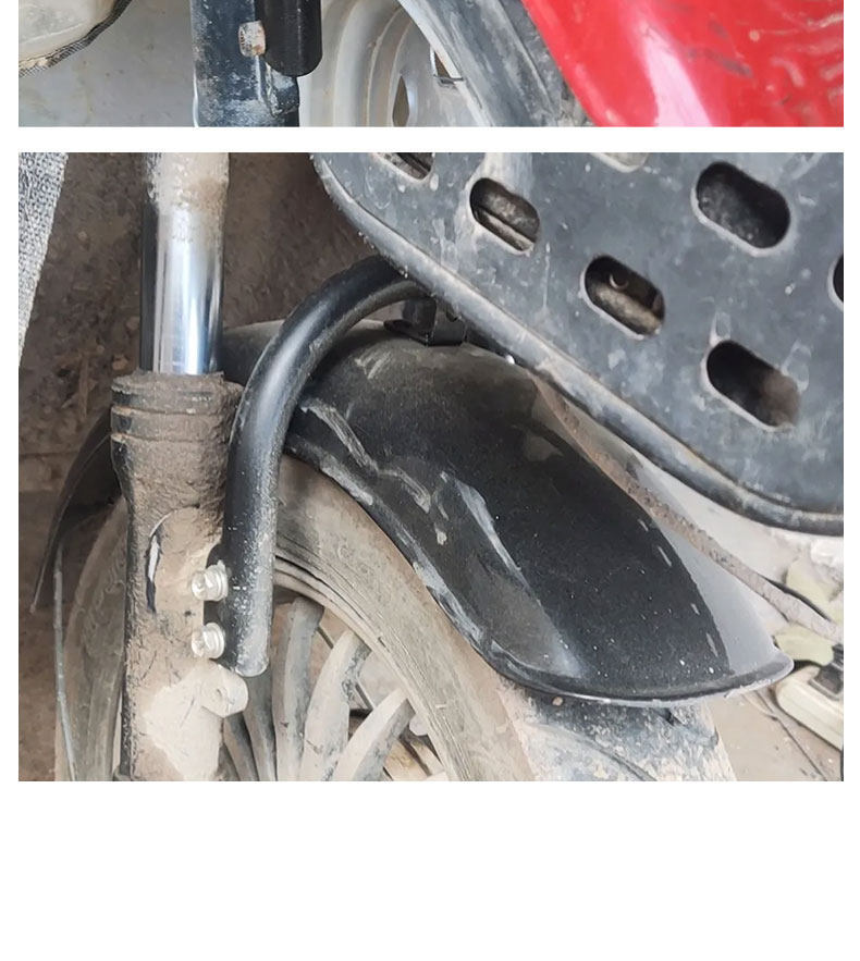 Simple Electric Tricycle Mudguard Bracket, Mudguard Fixing Bracket, Front Wheel Front Fork U-Shaped Frame, Universal