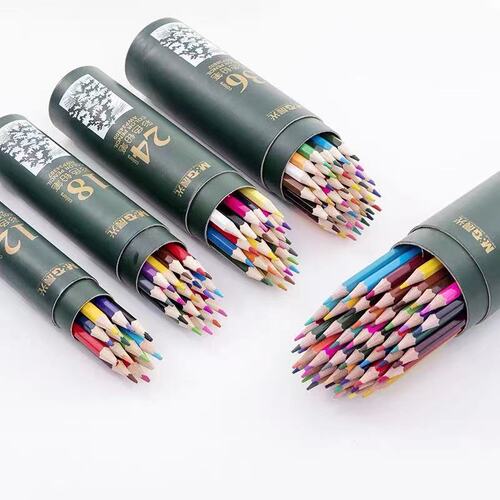Morning Color Lead AWP34305 Painting Set Color 24 Colors Hand-painted Color Pencils 12 Colors Oily Color Lead Wholesale