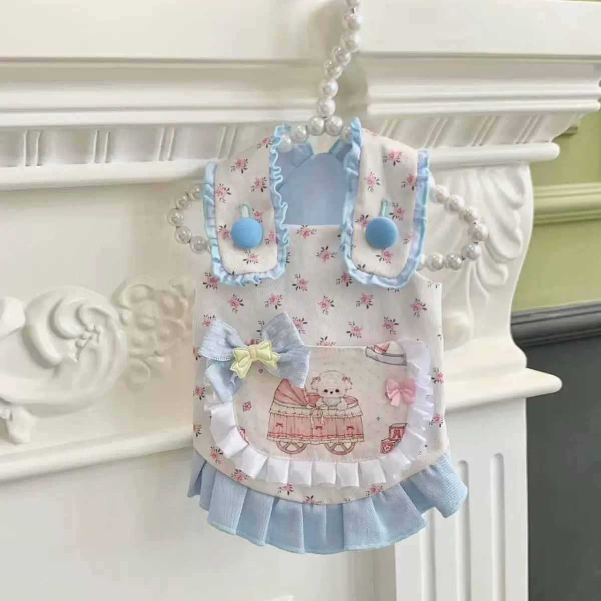 可爱薄款春夏狗狗衣服飞袖新款宠物狗约克夏裙子公主猫咪狗狗