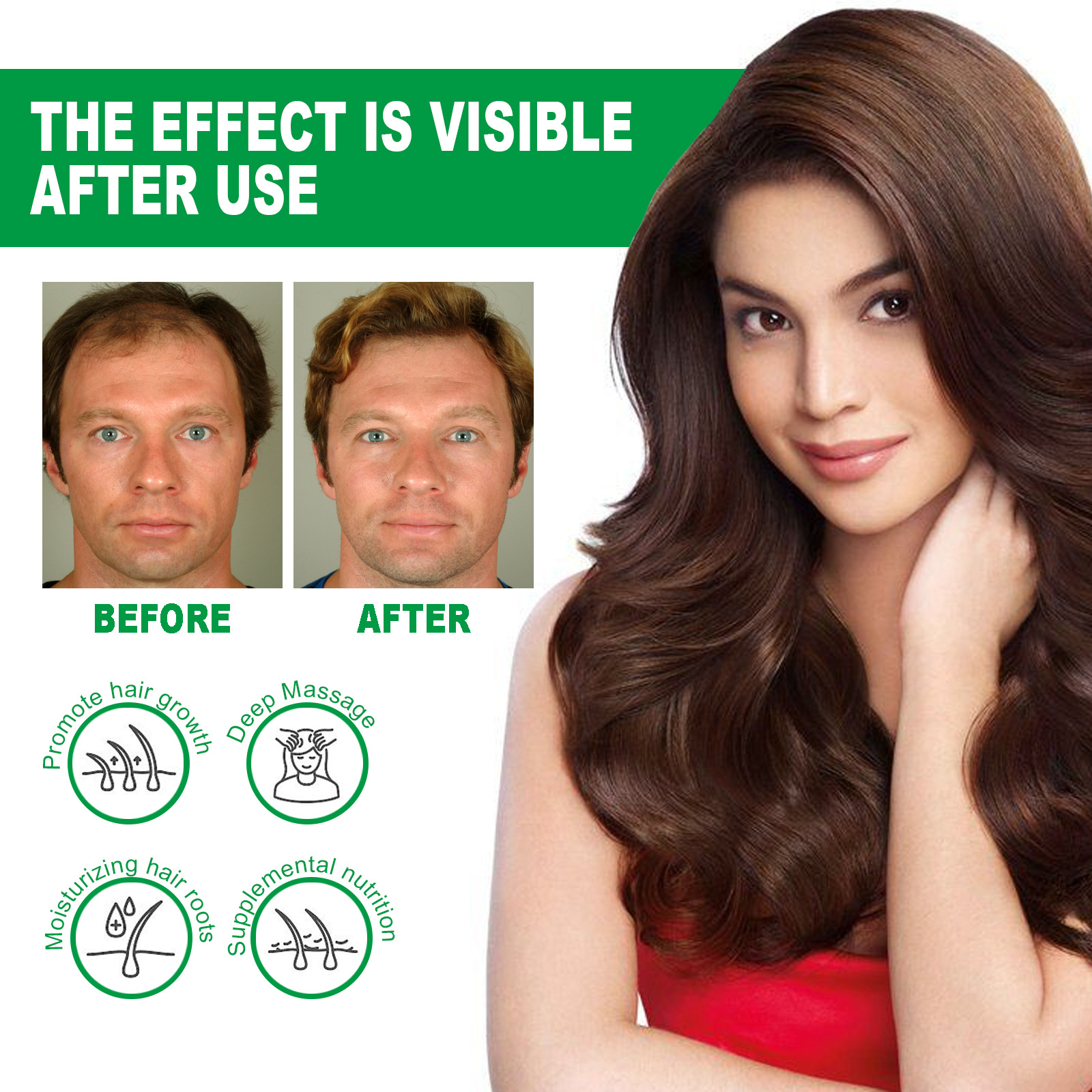 Das ätherische Rosmarin-Haaröl von EELHOE pflegt die Kopfhaut, beugt Haarausfall vor, verdichtet, spendet Feuchtigkeit und stärkt die Haarpflege_voghion.com