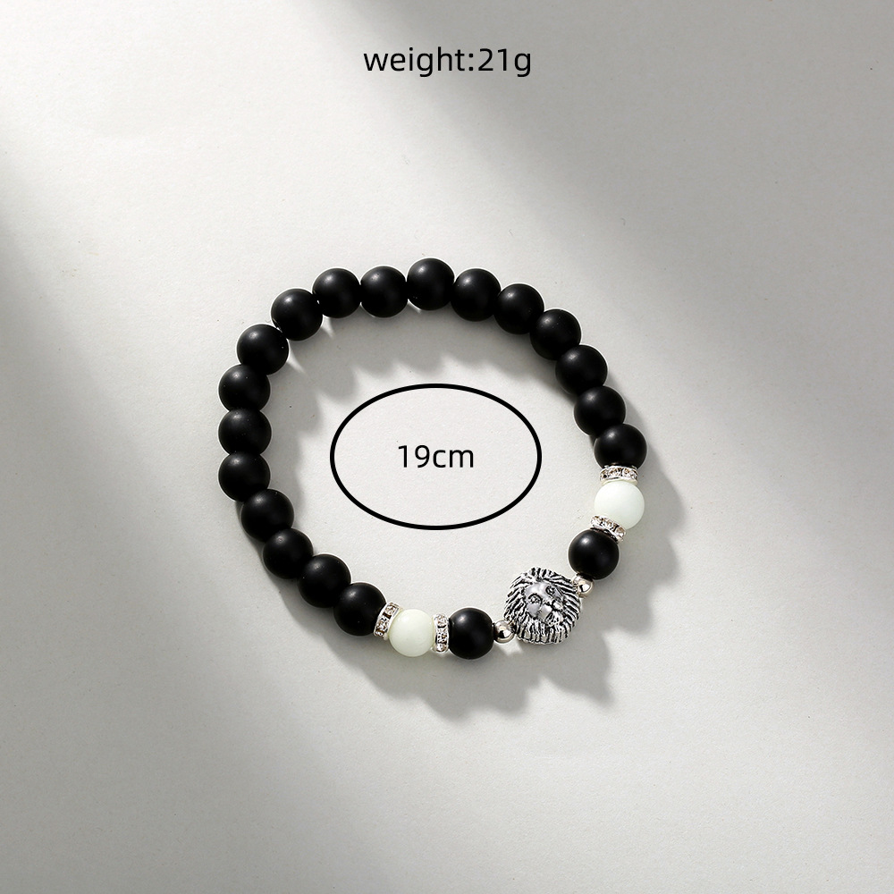 Bracelet de perles lotus phosphorescent brillant dans le noir_voghion.com