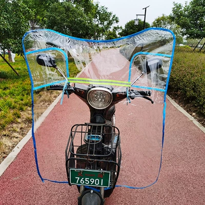 Motorcycle Safety Supplies: windshield windshield windshield need rearview - blue-middle-splitsnap-design-u-shaped