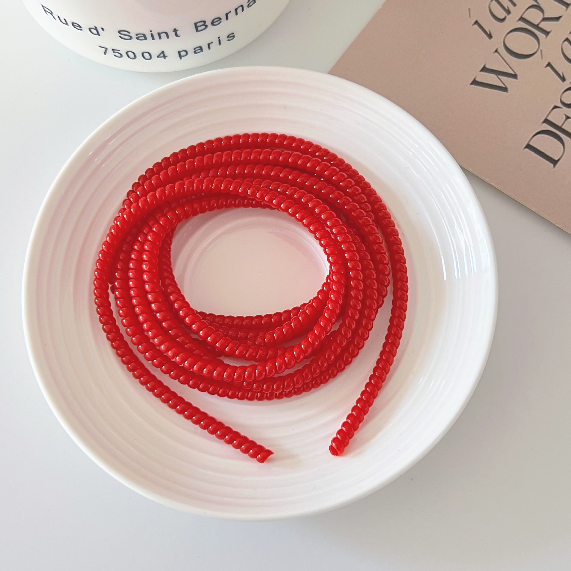 1,4 m 1,6 m cable de datos cuerda de protección anti-suciedad cable de teléfono móvil cuerda de bobinado anti-rotura cargador cubierta de protección de alambre