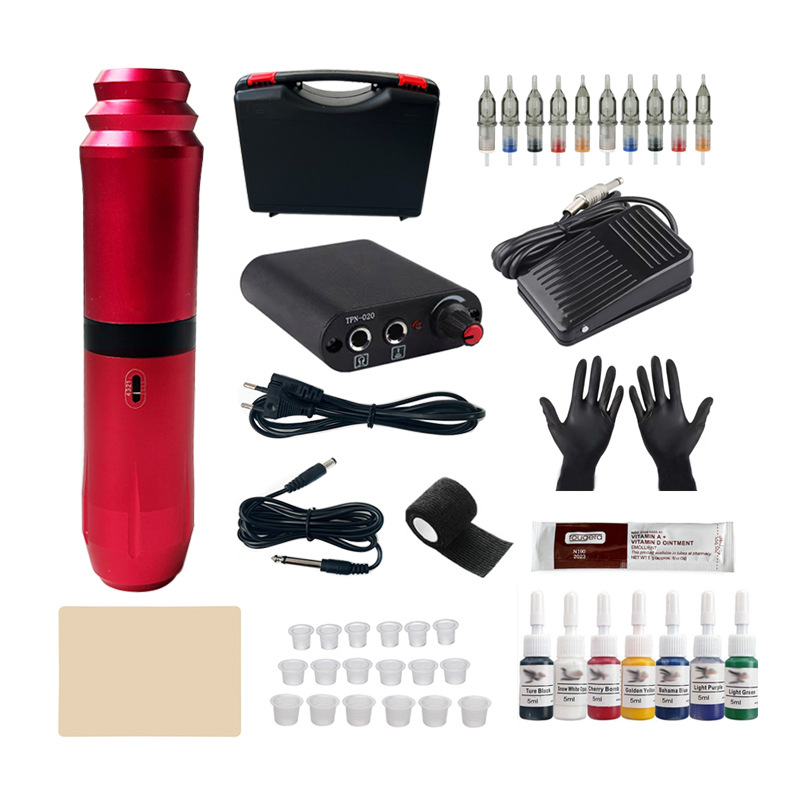 Tatuaje pluma traje línea de corte niebla práctica herramienta motor integrado tatuaje máquina belleza tatuaje bordado equipo al por mayor