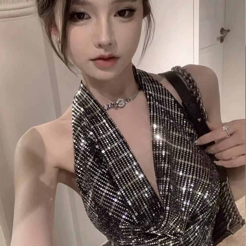 Трансграничный новый 2024 короткий ретро яркий бриллиант