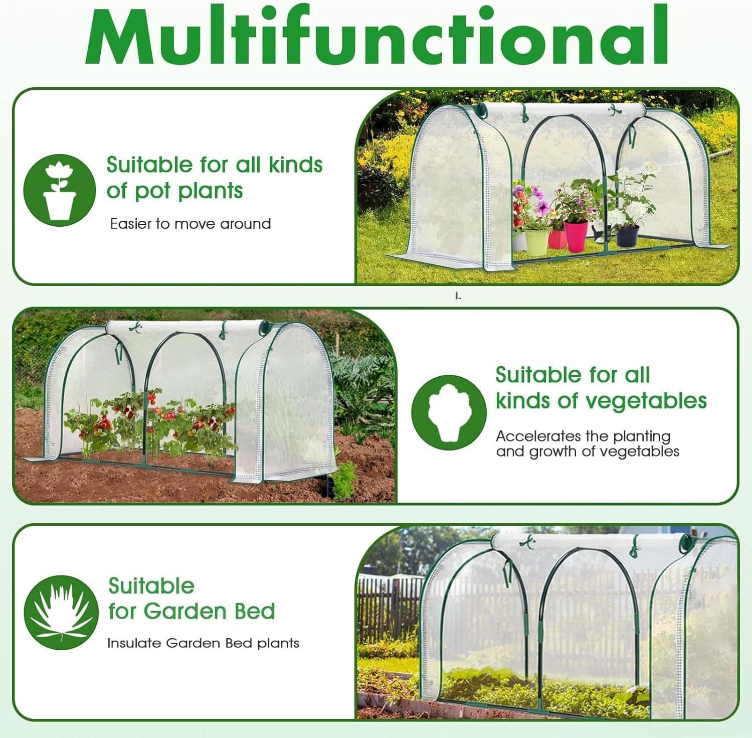 Serre de jardin avec fermeture éclair pour plantes et semis_voghion.com