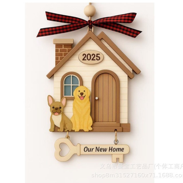 2025圣诞节挂件爆款家居装饰用品创意圣诞球道具礼品木质工艺品|undefined