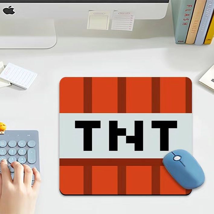 New Minecraft Mouse Pad, Stain-Resistant and High-Looking Mouse Pad, Small Geometric Simple Desk Pad, Keyboard Pad