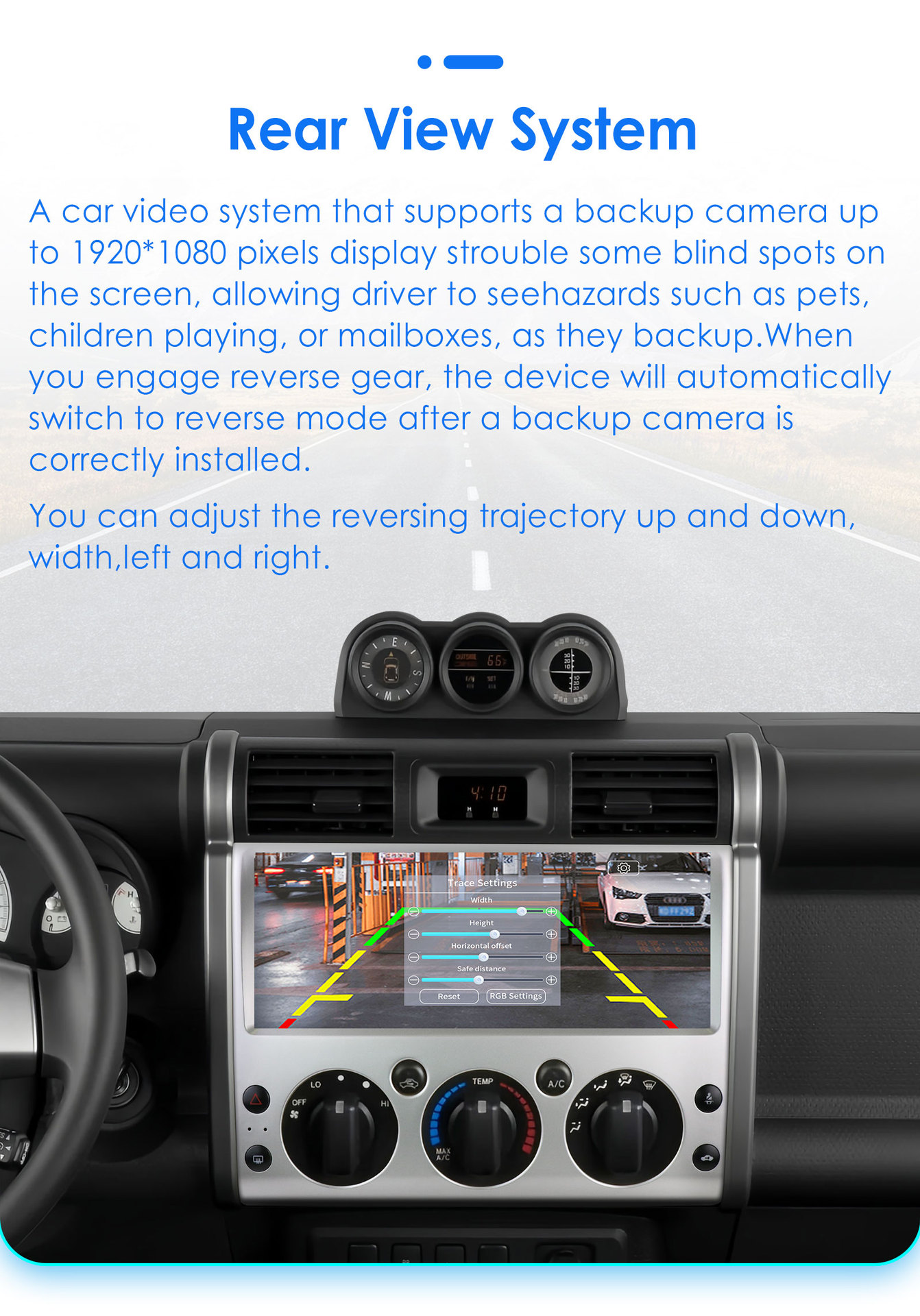 The cross-border model is suitable for 06-21 Toyota FJ Cruiser car MP5 Bluetooth navigation GPS all-in-one