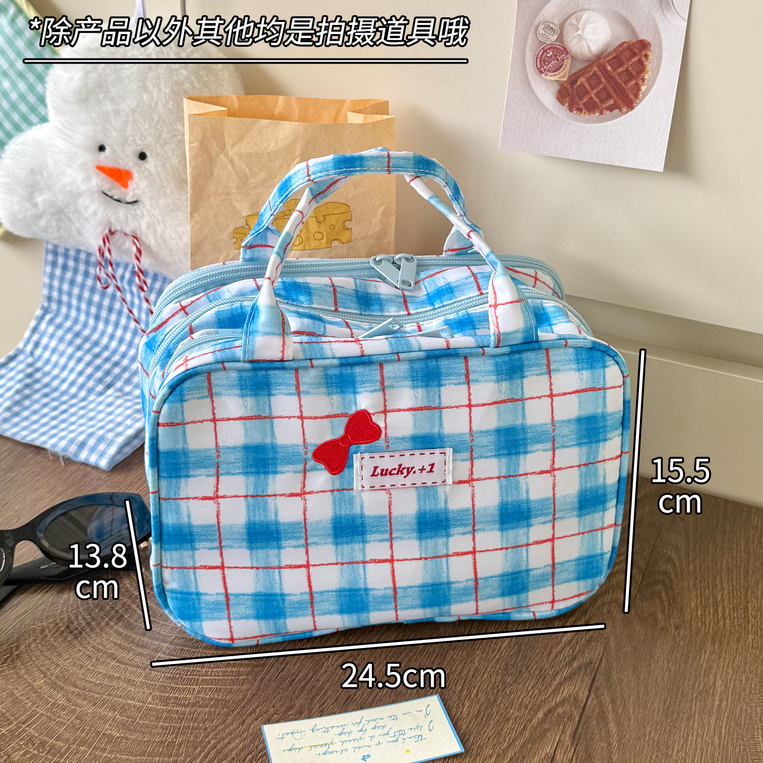 Bolsa de maquillaje de gran capacidad para colgar maleta de nicho encantadora bolsa de almacenamiento de viaje portátil bolsa de lavado impermeable