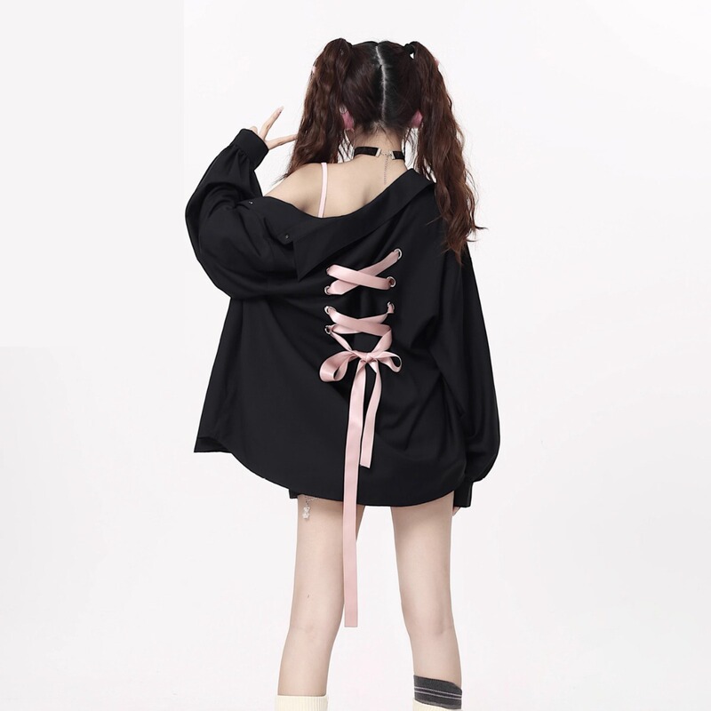 Designed Back Strap Bow Long and Short Shirt Niche Sun Protection Jacket Loose Sweet Cool Versatile Sun Protection Jacket for Women