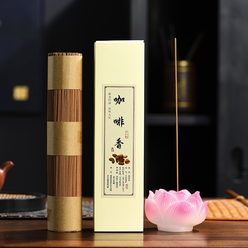 线香批发咖啡香檀香家用室内香薰天然持久沉香鹅梨帐中香礼盒卧香