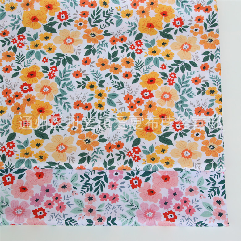 Wholesale cotton twill print cartoon cotton twill fabric cotton fabric 1.6 door width flowers