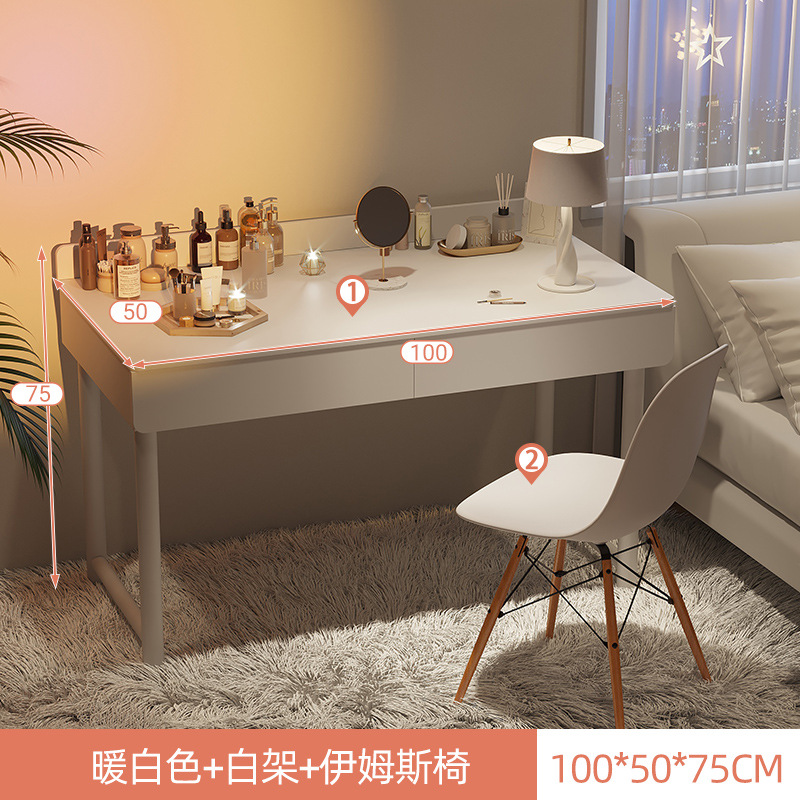 Mesa de maquillaje simple dormitorio de niñas hogar blanco comedor de vestir ins viento simple alquiler de escritorio de computadora