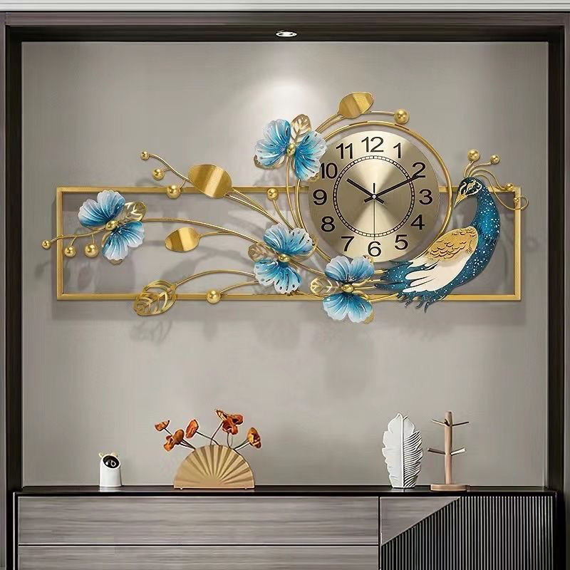 Chinese Watch Living Room Home Creative Atmospheric Mute Decorative Clock Art Fashion Light Luxury Wall Clock Restaurant Wall Watch